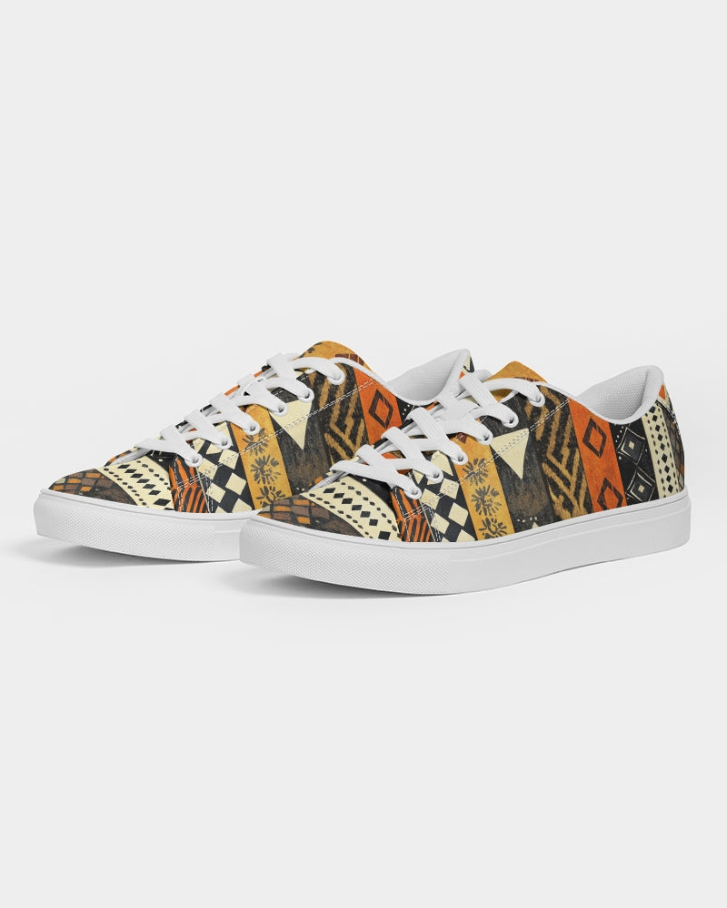 African Tribal Men's Faux-Leather Sneaker