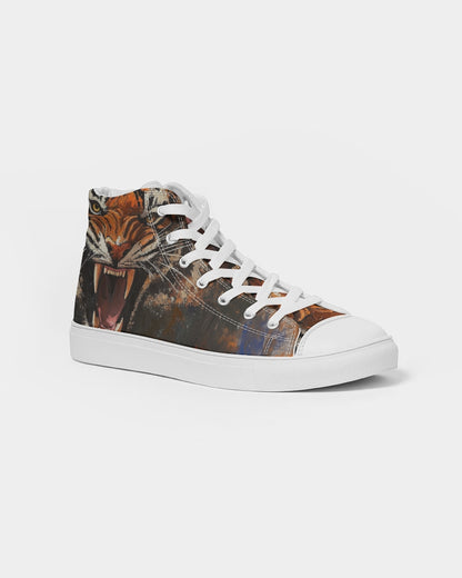 Painted Tiger Men's Hightop Canvas Shoe