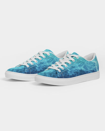 Ocean Theme Women's Faux-Leather Sneaker