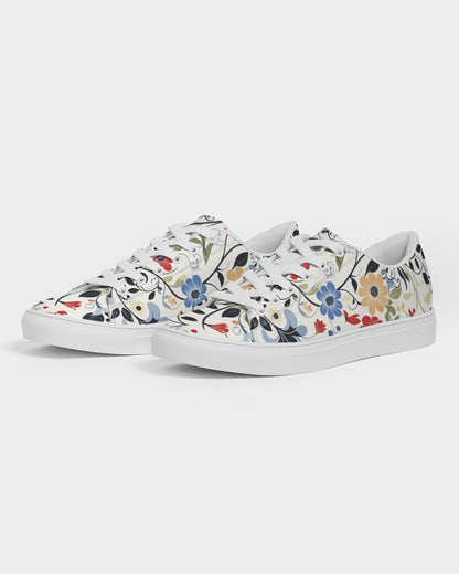 Scandinavian Folk Art Women's Faux-Leather Sneaker