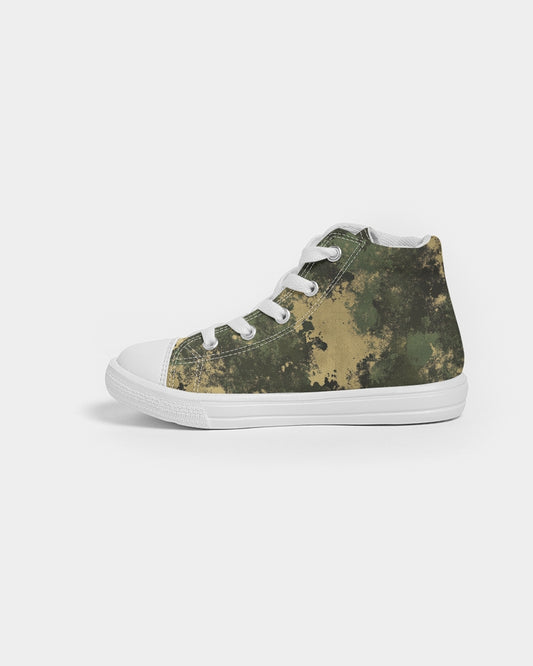 Camouflage Kids Hightop Canvas Shoe