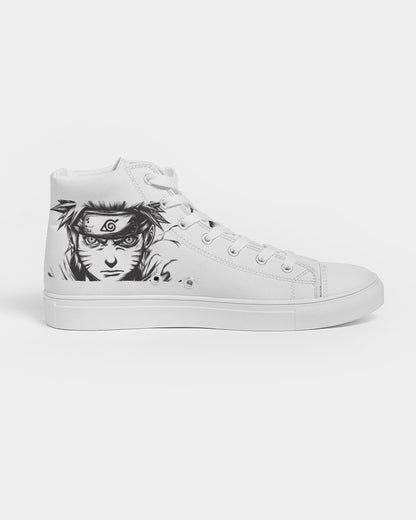 Sketched Naruto Men's Hightop Canvas Shoe