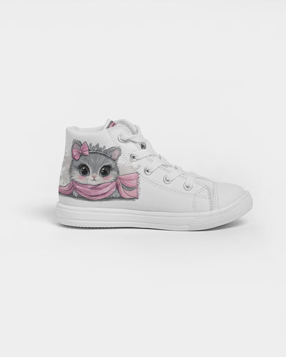 Kitty Kids Hightop Canvas Shoe