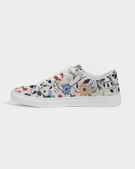 Scandinavian Folk Art Women's Faux-Leather Sneaker