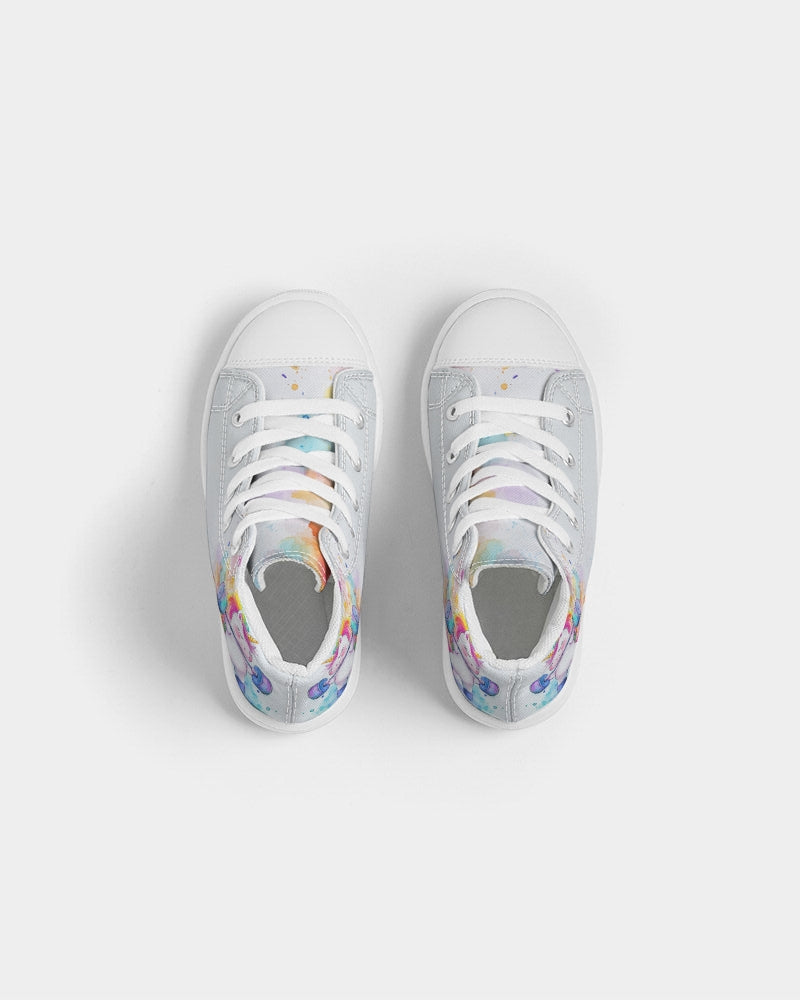 Unicorn Kids Hightop Canvas Shoe