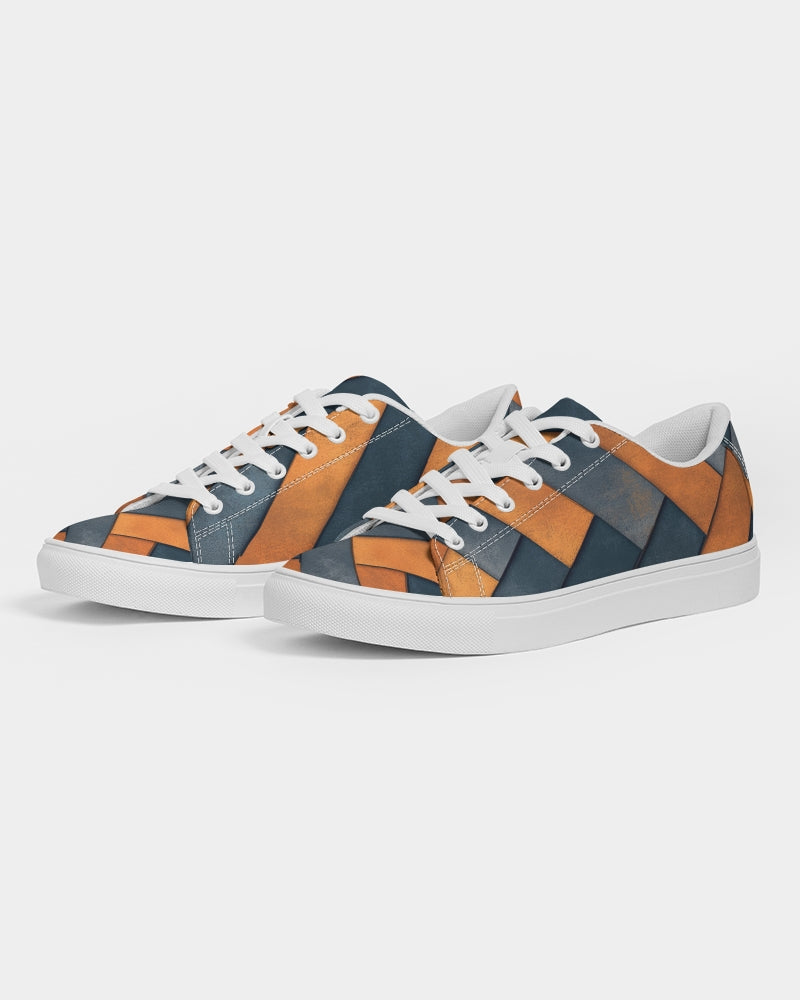 Herringbone Men's Faux-Leather Sneaker