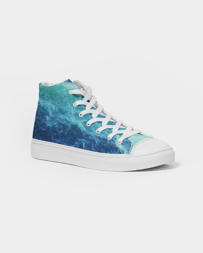 Ocean Theme Women's Hightop Canvas Shoe