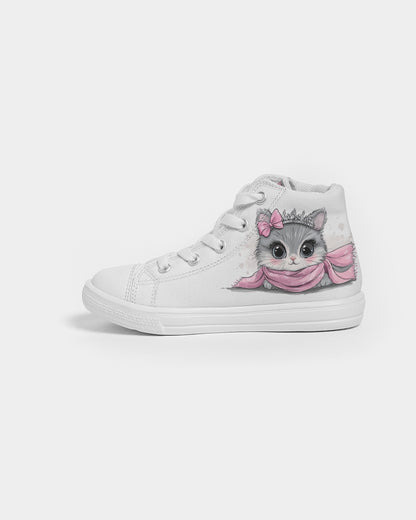 Kitty Kids Hightop Canvas Shoe