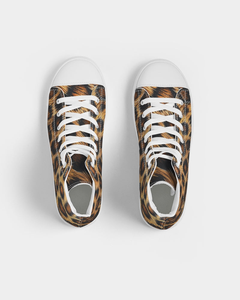 Skin of Leopard Women's Hightop Canvas Shoe