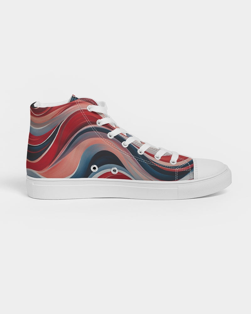 Waves of love Women's Hightop Canvas Shoe